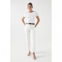Camisetas Mujer Camiseta SALSA JEANS con Marca Bordada