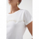 Camisetas Mujer Camiseta SALSA JEANS con Marca Bordada