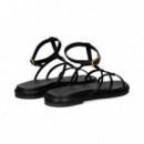 Gilda 3 Tiras Piel Negro  UNISA