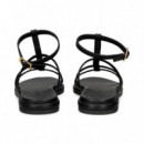 Gilda 3 Tiras Piel Negro  UNISA