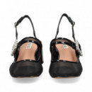 sin Talon Hebilla Malla Negro  BIBI LOU