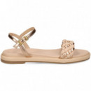 Sandalia Trenza Metalizada Rosa  UNISA