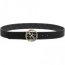 Noelle Adj & Rev Pant Belt H35 Coal Logo  GUESS