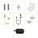 Mini Micrófono Inalámbrico Multifuncional Iray DW10A (2TX+1RX+ESTUCHE) Blanco  7RYMS