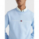 Tommy Logo Sweatshirt Vessel Blue  TOMMY HILFIGER
