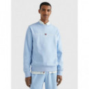Tommy Logo Sweatshirt Vessel Blue  TOMMY HILFIGER