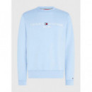 Tommy Logo Sweatshirt Vessel Blue  TOMMY HILFIGER