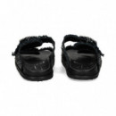 Bio 2 Hebillas Trenzada Negro  SEBAGO