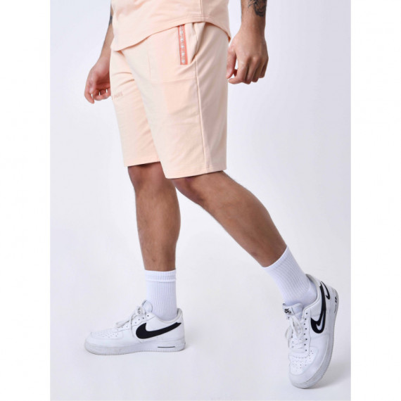 Pantalón Corto Liso con Franja del Logotipo de PROJECT X PARIS