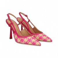 S/talon Trenzado Beige+fucsia  CHANTAL