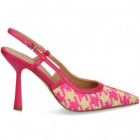 S/talon Trenzado Beige+fucsia  CHANTAL