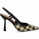 S/talon Trenzado Beige+negro  CHANTAL