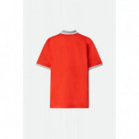 GAS JEANS Polos Polo Gas Ralph Slim Fit Rojo