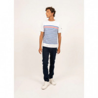 Camisetas Hombre Camiseta SAINT JAMES Naval Neige Tulipe