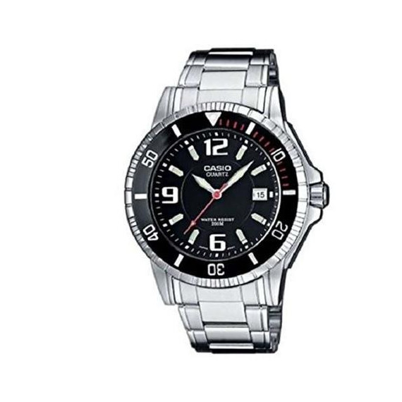 CASIO Coleccion MTD-1053D-1AVES Reloj Analogico  Acero Inoxidable, Fecha, Resistente Al Agua