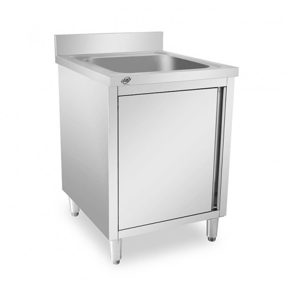 Fregadero Inoxidable con 1 Puerta LARRYHOUSE 60X70X85 Cm