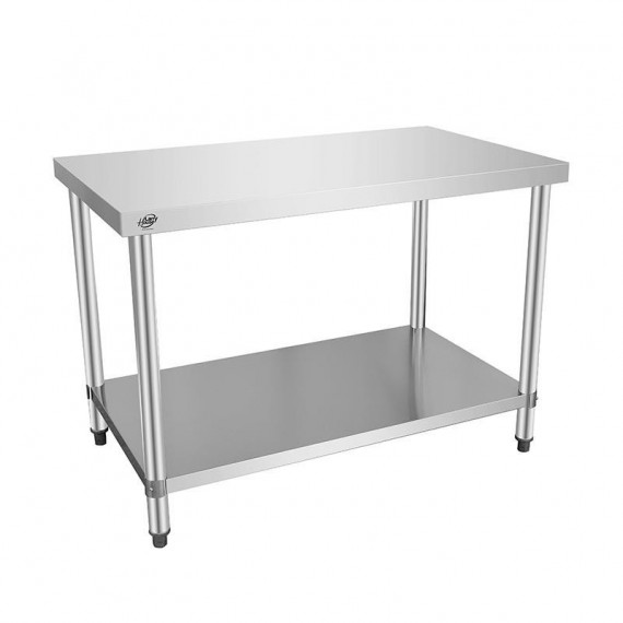 Mesa de Trabajo Inoxidable LARRYHOUSE 120X70X85 Cm