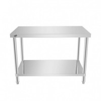 Mesa de Trabajo Inoxidable LARRYHOUSE 120X70X85 Cm