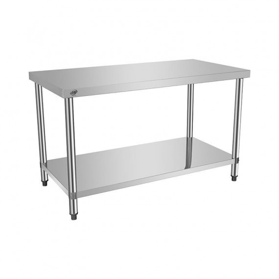 Mesa de Trabajo Inoxidable LARRYHOUSE 140X70X85 Cm