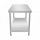 Mesa de Trabajo Inoxidable LARRYHOUSE 140X70X85 Cm