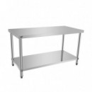 Mesa de Trabajo Inoxidable LARRYHOUSE 150X70X85 Cm