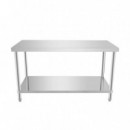 Mesa de Trabajo Inoxidable LARRYHOUSE 150X70X85 Cm