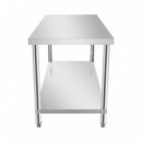 Mesa de Trabajo Inoxidable LARRYHOUSE 150X70X85 Cm