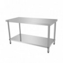 Mesa de Trabajo Inoxidable LARRYHOUSE 150X70X85 Cm