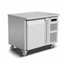 Mesa Fria 1 Puerta Inoxidable Industrial LARRYHOUSE 92.5X70X85 Cm