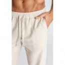 Pantalón Gk Linen Beige  GIANNIKAVANAGH