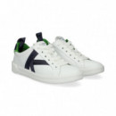 Deportivo K Azul Piel Blanco  KATE SPADE