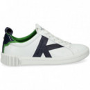 Deportivo K Azul Piel Blanco  KATE SPADE
