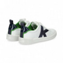 Deportivo K Azul Piel Blanco  KATE SPADE