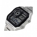 CASIO Coleccion AE-1200WHD-1AVEF Reloj Digital Acero Inox,cronometro,temporizador,resist Al Agua