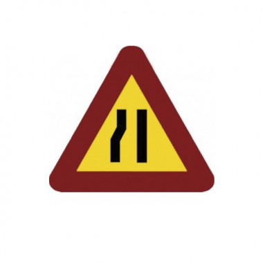 Señal Metálica TP17-B /(estrecha Izquierda)