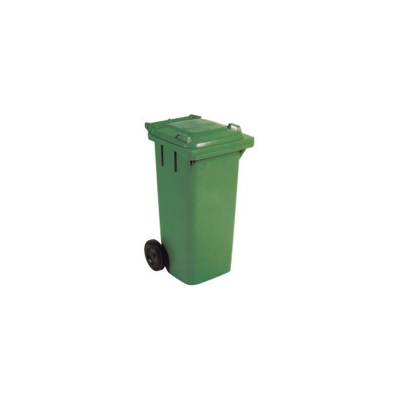 Contenedor Basura 120 Litros Verde Natuur con Rueda