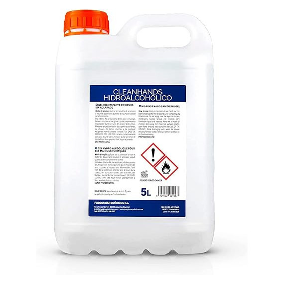 Gel Higienizante Hidroalcoholico 5 Litros