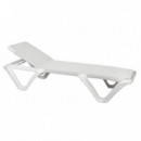 Tumbona de Jardín Apilable Eva Pro- Color Blanco- Balliu®  BALLIU