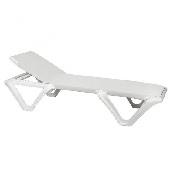 Tumbona de Jardín Apilable Eva Pro- Color Blanco- Balliu®  BALLIU