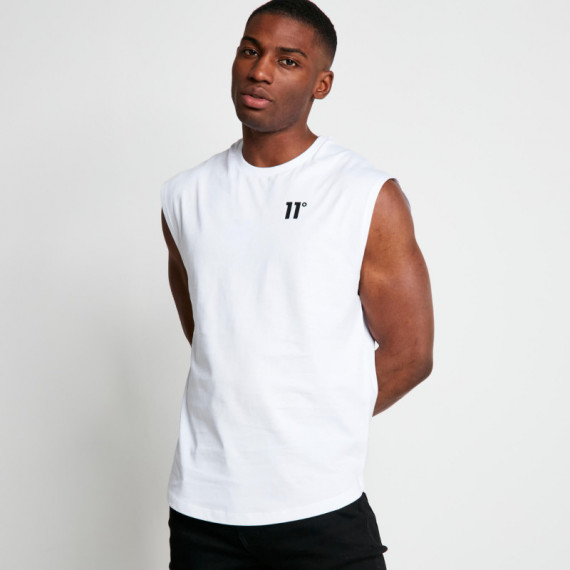 Camiseta 11º Core Cut Off Blanco