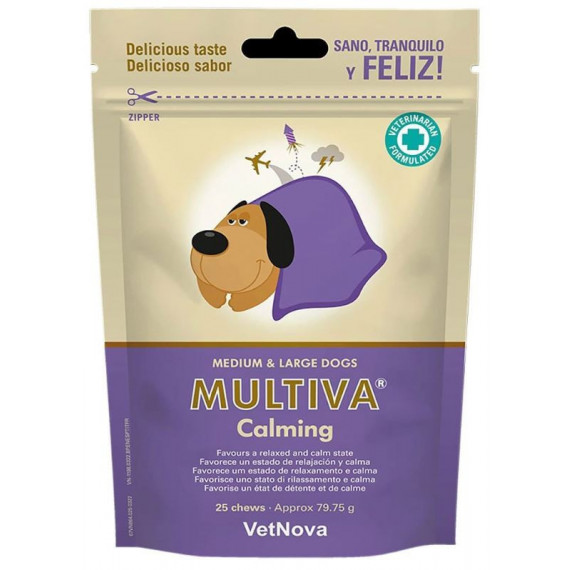 Multiva Perro Mediano-grande Calming  25 Comprimidos  VETNOVA