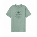 Camisetas Hombre Camiseta TIFFOSI Rome Verde Pistacho