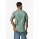 Camisetas Hombre Camiseta TIFFOSI Rome Verde Pistacho