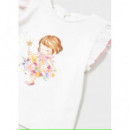 Camiseta M/c Combinada Tul 01005-038 MAYORAL