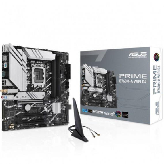 ASUS Placa Base Prime B760M-A Wifi D4 LGA1700 Gen 12.ª -13.ª / 4XDDR4 / 2XM.2