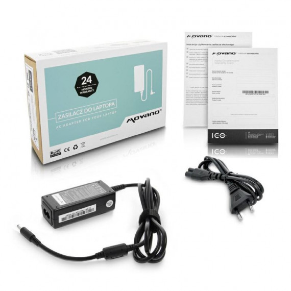 Cargador para Portátil Dell 45W  19.5V 2.31A 4.5 Mm X 3.0 Mm Movano