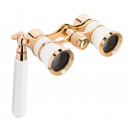 LEVENHUK Broadway 325E White Lorgnette Opera Glasses
