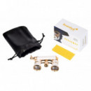 LEVENHUK Broadway 325E White Lorgnette Opera Glasses