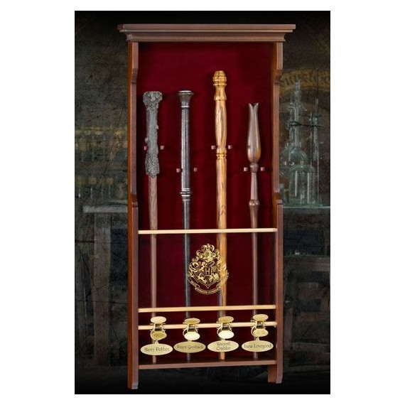 Expositor Presentación Muro para 4 Varitas Mágica Harry Potter  NOBLE COLLECTION