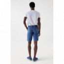 Bermudas Pantalones Cortos SALSA JEANS Mezcla Lino
